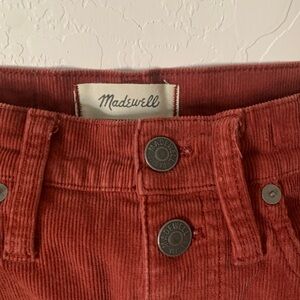 Madewell boot cut cords size 26